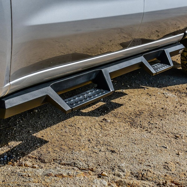 Westin Automotive 19-C SILVERADO/SIERRA 1500/20-C SILVERADO/SIERRA 2500/3500 CREW CAB TXT BLACK HDX DROP NERF BARS 56-14135 - main